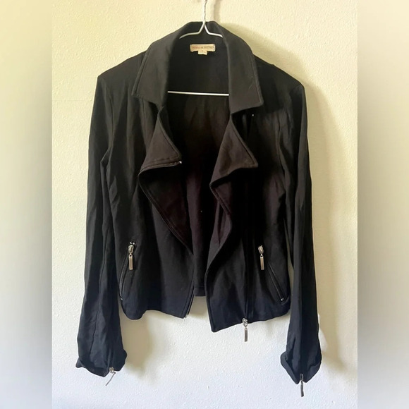 Zenana Outfitters Black Moto Style Jacket - Small - Picture 2 of 5